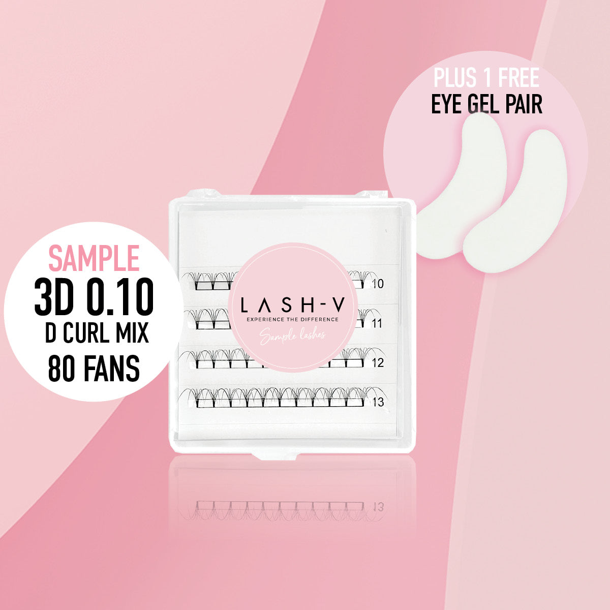 Sample Short Stem Pro Lash Fans - up to 80 Fans - LASH V