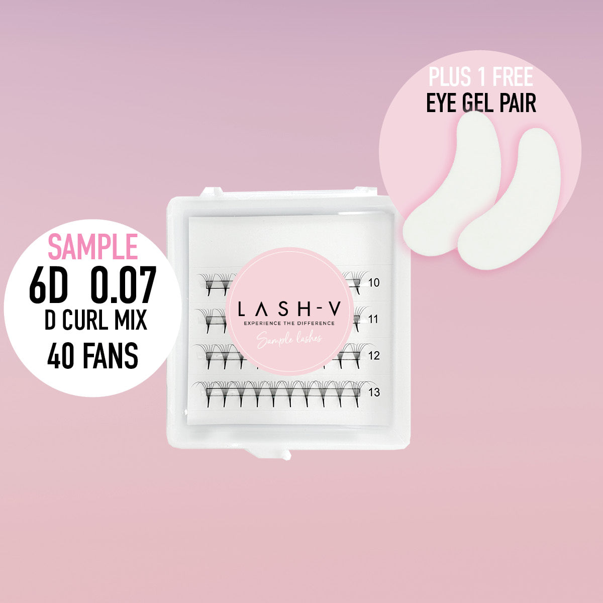 Sample Pro-Point Lash Fans - up to 48 Fans - LASH V