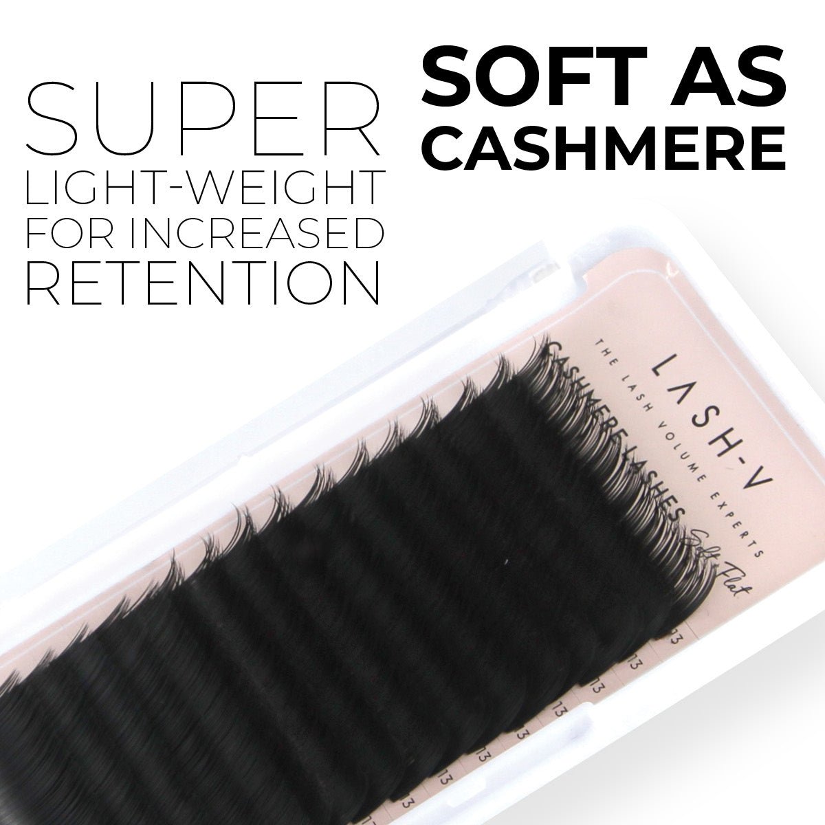 Cashmere Soft Flat Lashes - 0.15 - C Curl - One V Salon