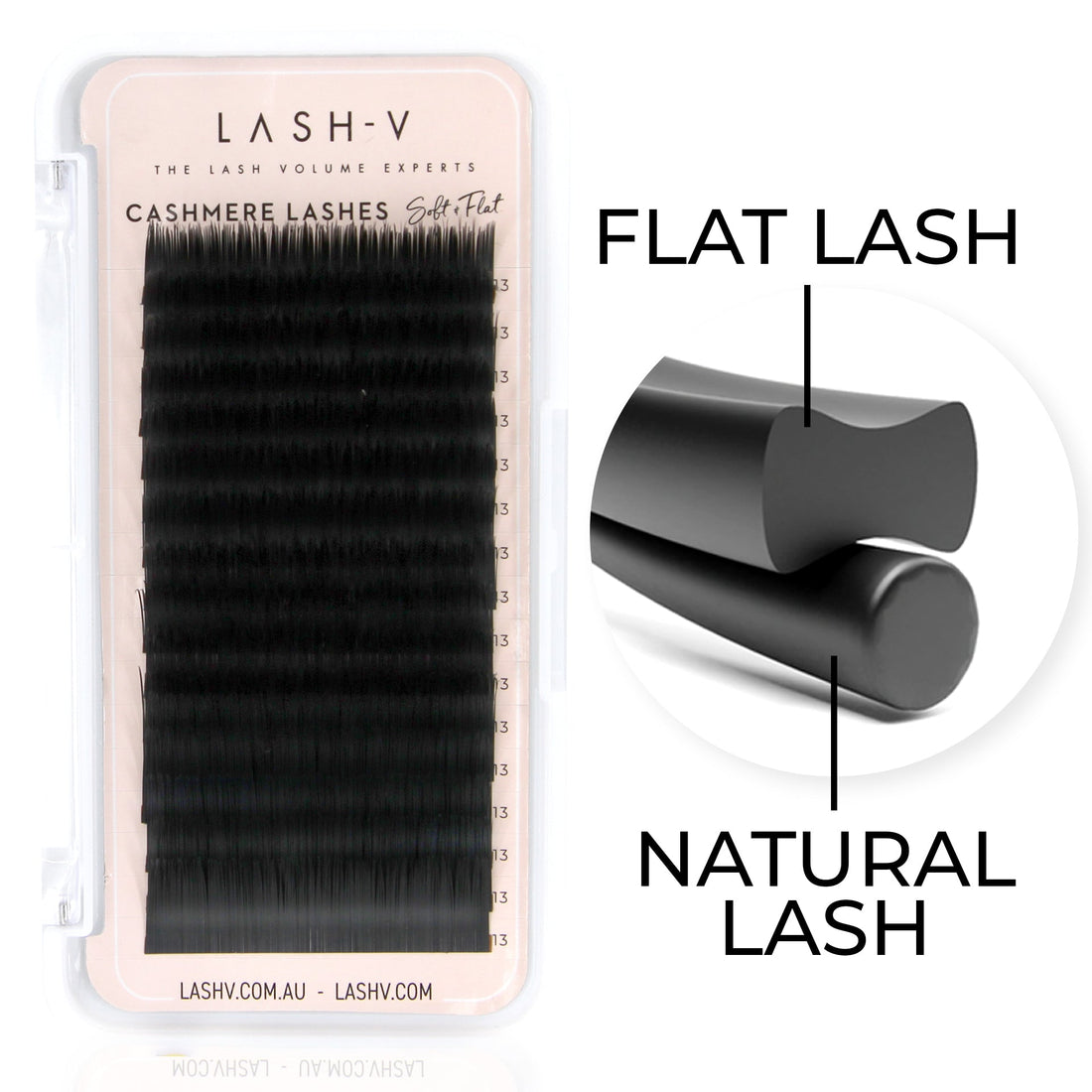 Cashmere Soft Flat Lashes - 0.15 - D Curl - One V Salon