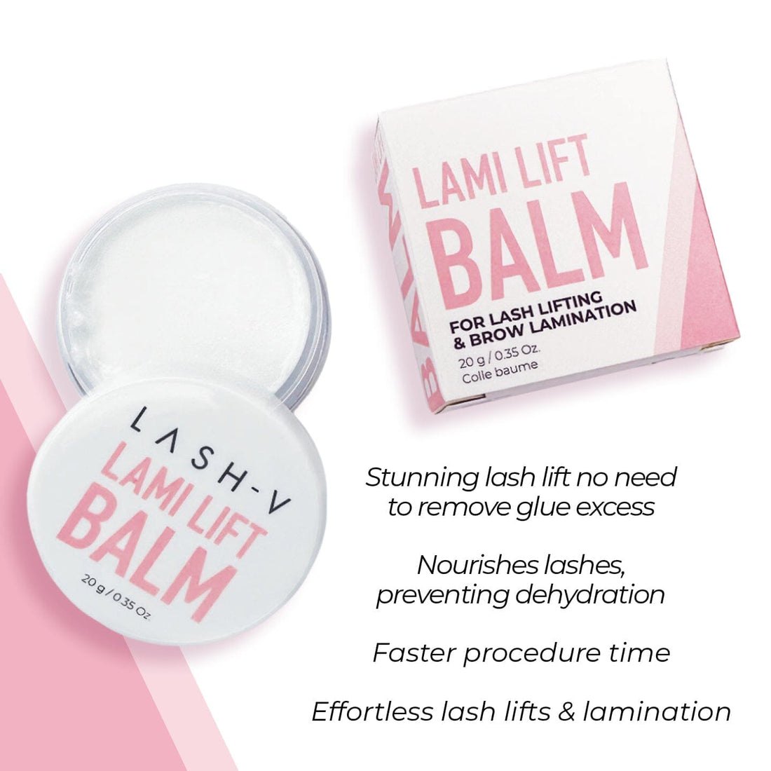 Combo Lami Lift Glue Balm + Brow Silicone Brush - One V Salon